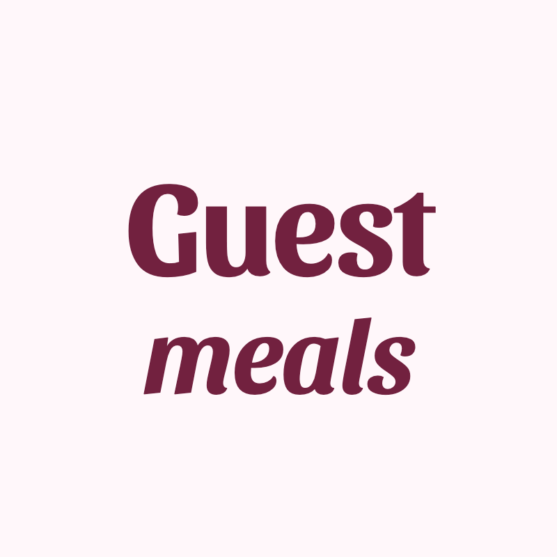 Extra meals for a guest